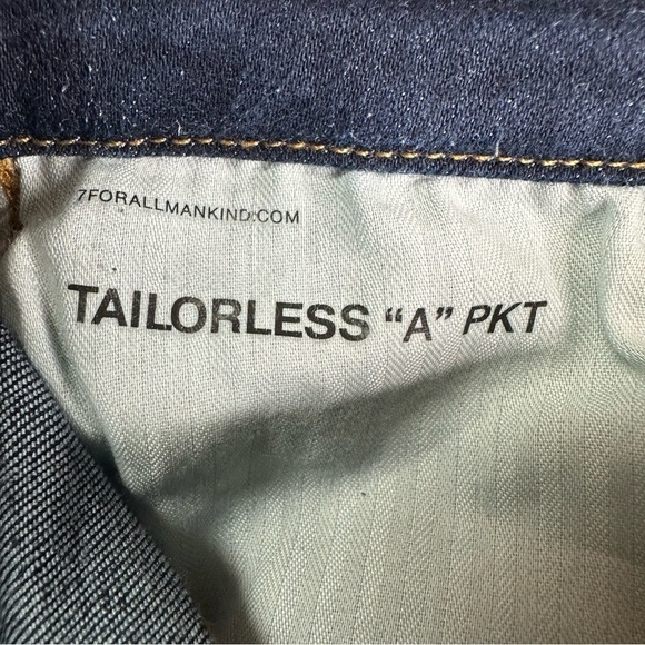 7 For All Mankind Tailorless”A” Pkt Jeans. Size 26 A Pocket - Picture 13 of 14